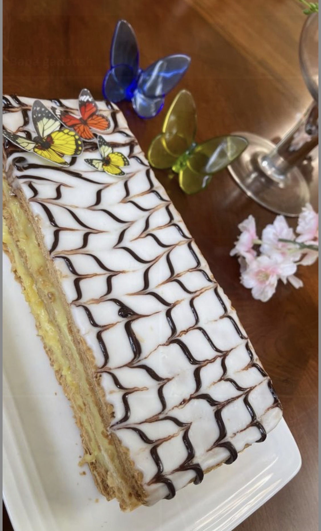 Decorated celebration cake