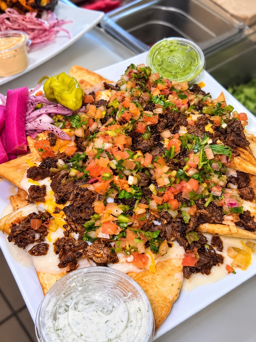 Loaded shawarma platter
